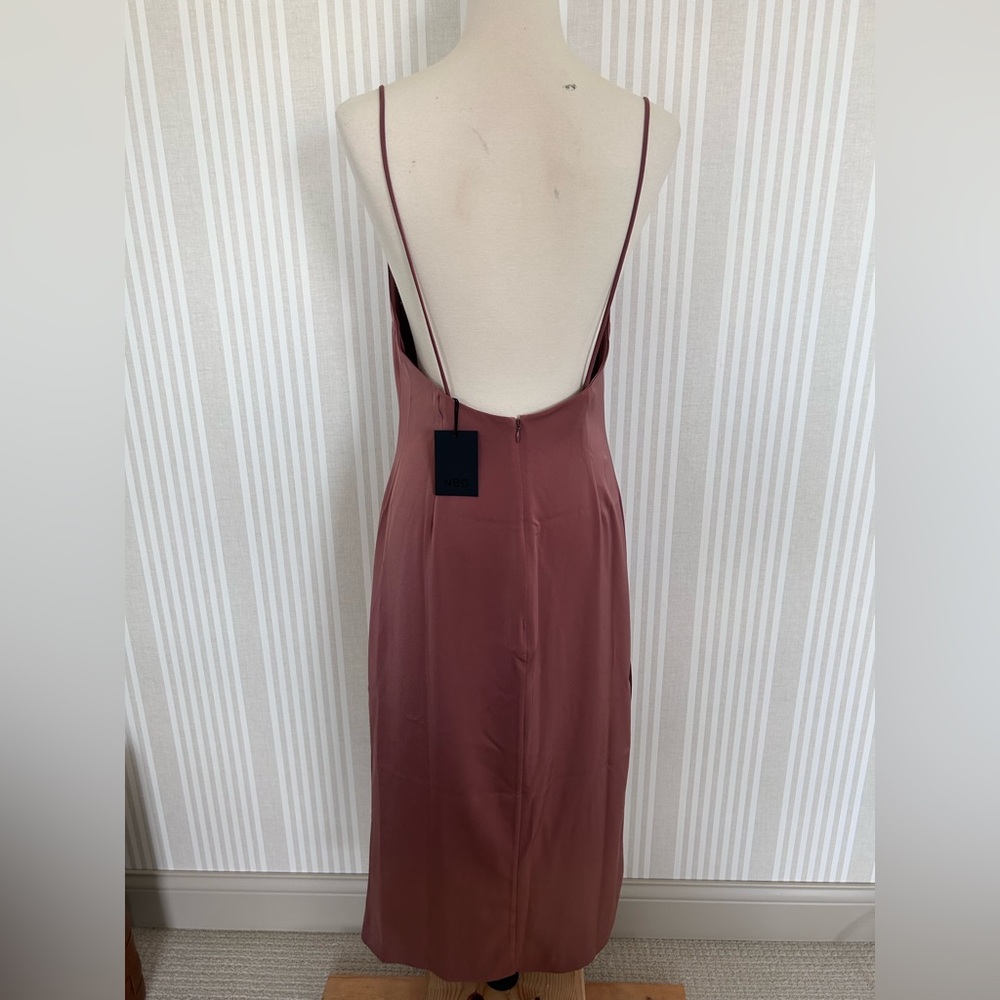 NBD Malia Midi Slip Dress in Mauve Women’s Size Medium NWT Low Back - Picture 5 of 14